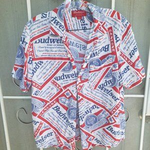 PacSun Collared Button Down Budweiser Shirt